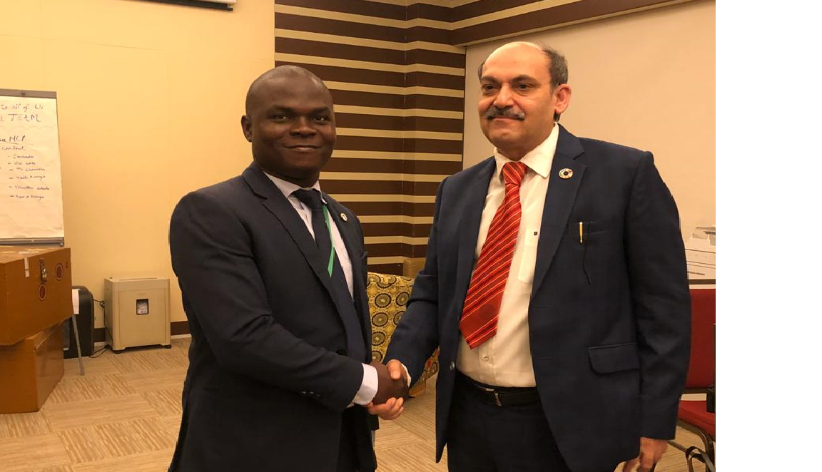 TCIL's Director Technical Shri Kamendra Kumar signed the country agreement with Govt of Benin on 29th July 2019 to offer India's Tele-education programme- e-Vidyabharati, and Tele-medicine initiative- e-Aarogyabharati. TCIL's Director Technical Shri Kamendra Kumar signed the country agreement with Govt of Benin on 29th July 2019 to offer India's Tele-education programme- e-Vidyabharati, and Tele-medicine initiative- e-Aarogyabharati.